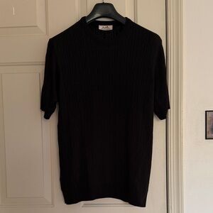 Hermes Black Short Sleeve Sweater